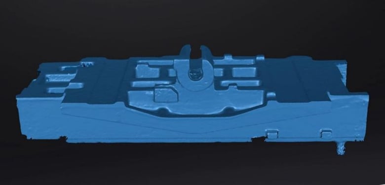 Un ensemble complet de données 3D provenant de l'une des pièces moulées de l'entreprise.